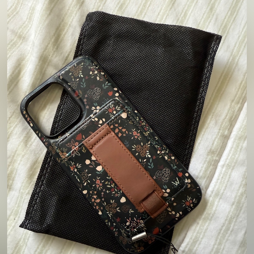 Floral Black and Brown Phone Case